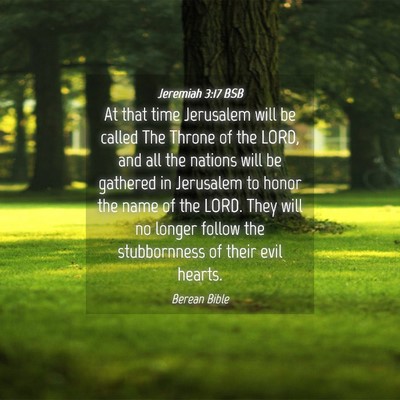 Picture 04 - Jeremiah 3:17 BSB - At that time Jerusalem will be called The Throne - Bible Verse Picture