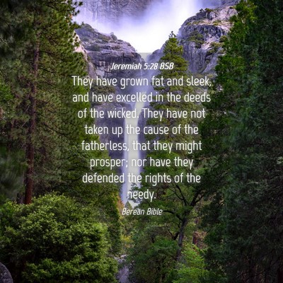 Picture 04 - Jeremiah 5:28 BSB - They have grown fat and sleek, and have excelled - Bible Verse Picture