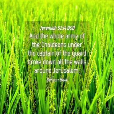 Picture 04 - Jeremiah 52:14 BSB - And the whole army of the Chaldeans under the - Bible Verse Picture