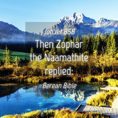 Picture 04 - Job 11:1 BSB - Then Zophar the Naamathite - Bible Verse Picture