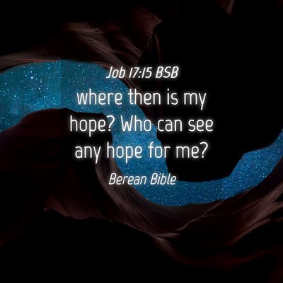 Picture 04 - Job 17:15 BSB - where then is my hope? Who can see any hope for - Bible Verse Picture