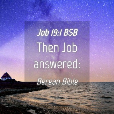 Picture 04 - Job 19:1 BSB - Then Job - Bible Verse Picture