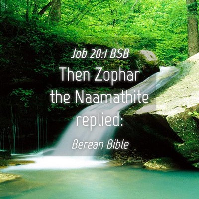 Picture 04 - Job 20:1 BSB - Then Zophar the Naamathite - Bible Verse Picture