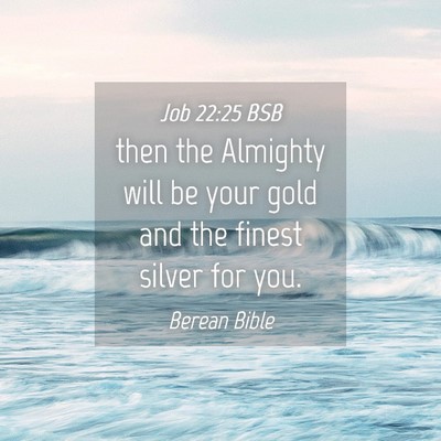 Picture 04 - Job 22:25 BSB - then the Almighty will be your gold and the - Bible Verse Picture