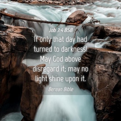 Picture 04 - Job 3:4 BSB - If only that day had turned to darkness! May God - Bible Verse Picture