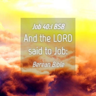 Picture 04 - Job 40:1 BSB - And the LORD said to - Bible Verse Picture
