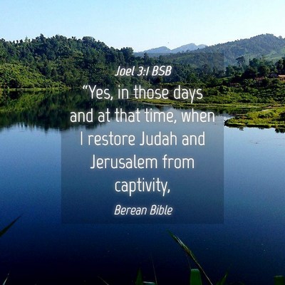 Picture 04 - Joel 3:1 BSB - “Yes, in those days and at that time, when I - Bible Verse Picture