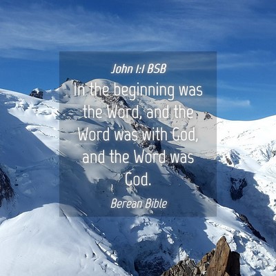 Picture 04 - John 1:1 BSB - In the beginning was the Word, and the Word was - Bible Verse Picture