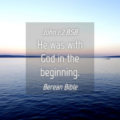 Picture 04 - John 1:2 BSB - He was with God in the - Bible Verse Picture