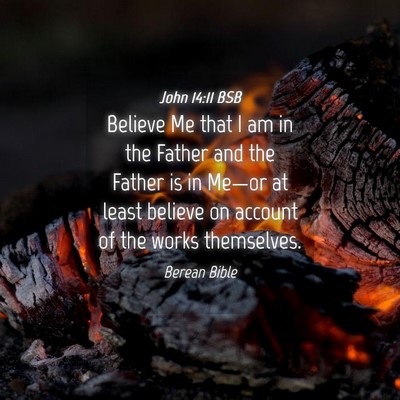 Picture 04 - John 14:11 BSB - Believe Me that I am in the Father and the Father - Bible Verse Picture