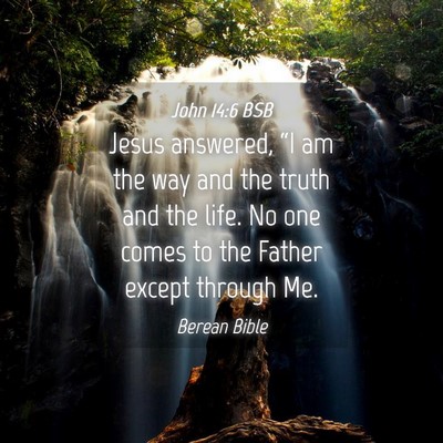Picture 04 - John 14:6 BSB - Jesus answered, “I am the way and the truth and - Bible Verse Picture