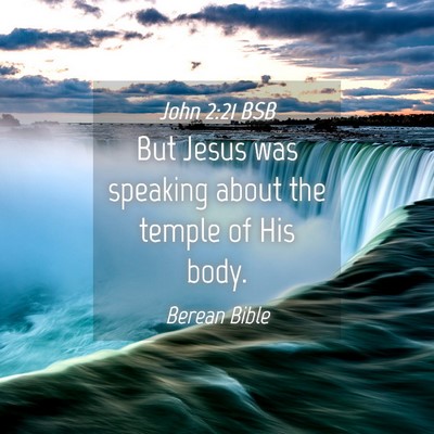 Picture 04 - John 2:21 BSB - But Jesus was speaking about the temple of His - Bible Verse Picture