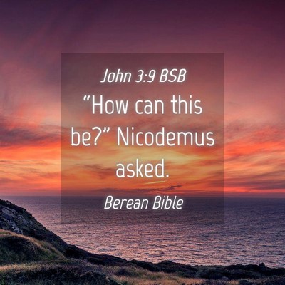Picture 04 - John 3:9 BSB - “How can this be?” Nicodemus - Bible Verse Picture