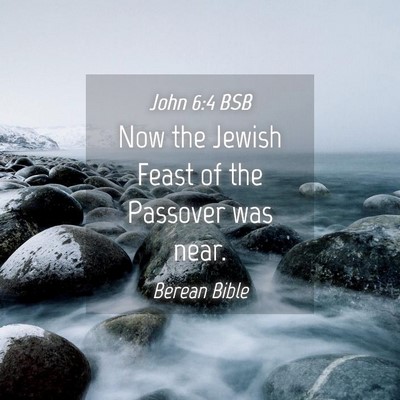 Picture 04 - John 6:4 BSB - Now the Jewish Feast of the Passover was - Bible Verse Picture