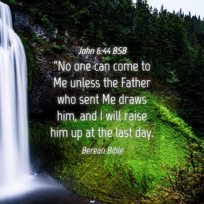 Picture 04 - John 6:44 BSB - “No one can come to Me unless the Father who - Bible Verse Picture