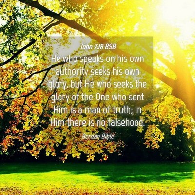 Picture 04 - John 7:18 BSB - He who speaks on his own authority seeks his own - Bible Verse Picture