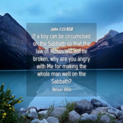 Picture 04 - John 7:23 BSB - If a boy can be circumcised on the Sabbath so - Bible Verse Picture