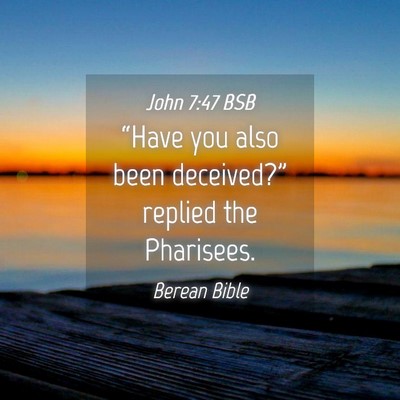 Picture 04 - John 7:47 BSB - “Have you also been deceived?” replied the - Bible Verse Picture