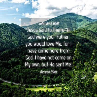 Picture 04 - John 8:42 BSB - Jesus said to them, “If God were your Father, - Bible Verse Picture