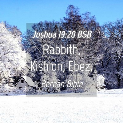 Picture 04 - Joshua 19:20 BSB - Rabbith, Kishion, - Bible Verse Picture