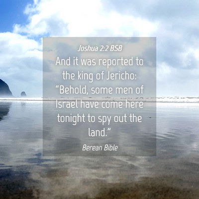 Picture 04 - Joshua 2:2 BSB - And it was reported to the king of Jericho: - Bible Verse Picture