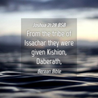 Picture 04 - Joshua 21:28 BSB - From the tribe of Issachar they were given - Bible Verse Picture