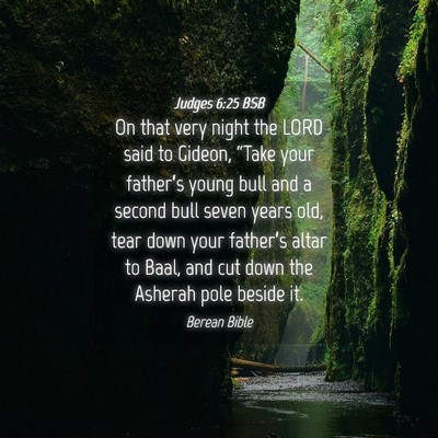 Picture 04 - Judges 6:25 BSB - On that very night the LORD said to Gideon, - Bible Verse Picture