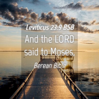 Picture 04 - Leviticus 23:9 BSB - And the LORD said to - Bible Verse Picture