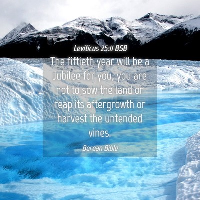 Picture 04 - Leviticus 25:11 BSB - The fiftieth year will be a Jubilee for you; you - Bible Verse Picture