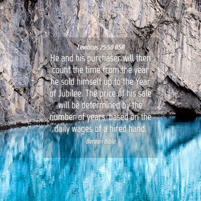 Picture 04 - Leviticus 25:50 BSB - He and his purchaser will then count the time - Bible Verse Picture