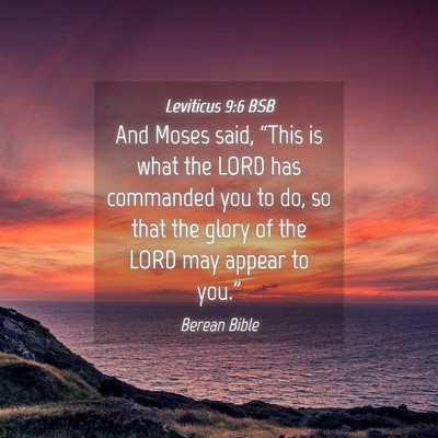 Picture 04 - Leviticus 9:6 BSB - And Moses said, “This is what the LORD has - Bible Verse Picture
