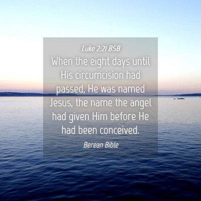 Picture 04 - Luke 2:21 BSB - When the eight days until His circumcision had - Bible Verse Picture