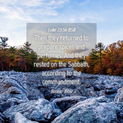 Picture 04 - Luke 23:56 BSB - Then they returned to prepare spices and - Bible Verse Picture