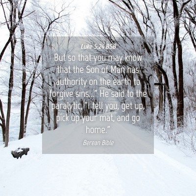 Picture 04 - Luke 5:24 BSB - But so that you may know that the Son of Man has - Bible Verse Picture