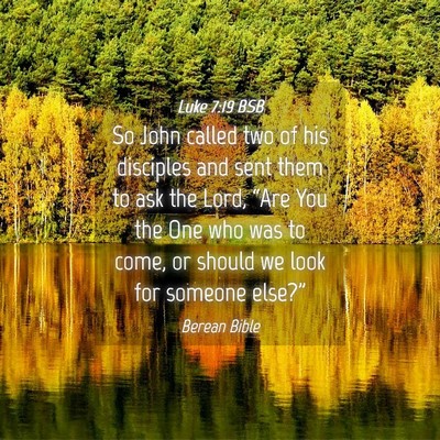Picture 04 - Luke 7:19 BSB - So John called two of his disciples and sent them - Bible Verse Picture