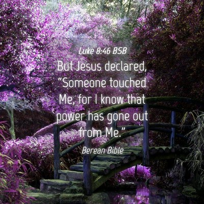 Picture 04 - Luke 8:46 BSB - But Jesus declared, “Someone touched Me, for I - Bible Verse Picture