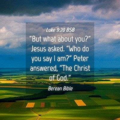 Picture 04 - Luke 9:20 BSB - “But what about you?” Jesus asked. “Who do - Bible Verse Picture