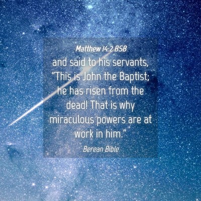 Picture 04 - Matthew 14:2 BSB - and said to his servants, “This is John the - Bible Verse Picture