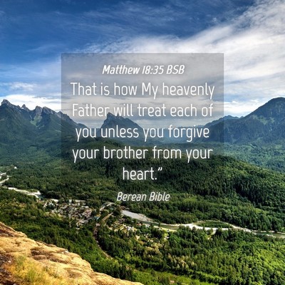 Picture 04 - Matthew 18:35 BSB - That is how My heavenly Father will treat each of - Bible Verse Picture