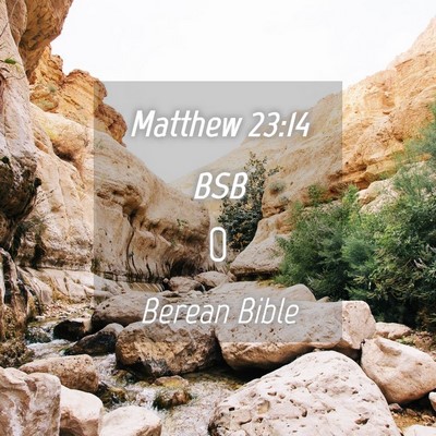 Picture 04 - Matthew 23:14 BSB -  - Bible Verse Picture