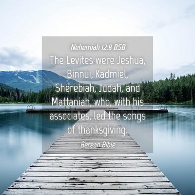 Picture 04 - Nehemiah 12:8 BSB - The Levites were Jeshua, Binnui, Kadmiel, - Bible Verse Picture