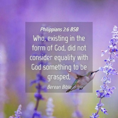 Picture 04 - Philippians 2:6 BSB - Who, existing in the form of God, did not - Bible Verse Picture