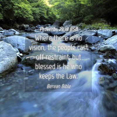 Picture 04 - Proverbs 29:18 BSB - Where there is no vision, the people cast off - Bible Verse Picture