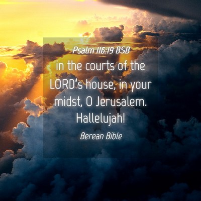 Picture 04 - Psalm 116:19 BSB - in the courts of the LORD’s house, in your - Bible Verse Picture