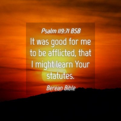 Picture 04 - Psalm 119:71 BSB - It was good for me to be afflicted, that I might - Bible Verse Picture