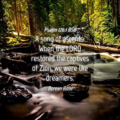 Picture 04 - Psalm 126:1 BSB - A song of ascents. When the LORD restored the - Bible Verse Picture