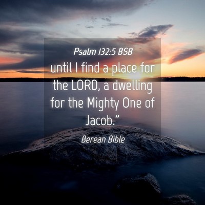 Picture 04 - Psalm 132:5 BSB - until I find a place for the LORD, a dwelling for - Bible Verse Picture