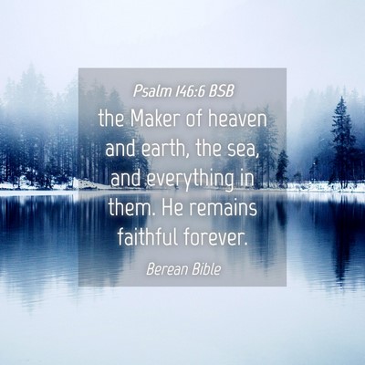 Picture 04 - Psalm 146:6 BSB - the Maker of heaven and earth, the sea, and - Bible Verse Picture