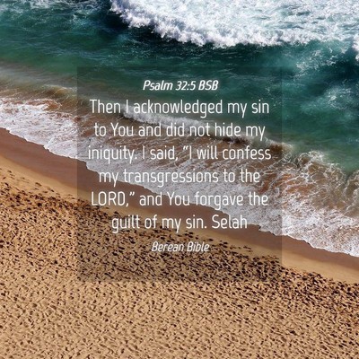 Picture 04 - Psalm 32:5 BSB - Then I acknowledged my sin to You and did not - Bible Verse Picture