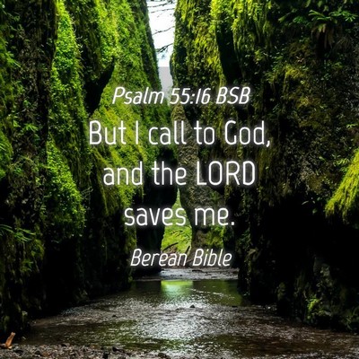 Picture 04 - Psalm 55:16 BSB - But I call to God, and the LORD saves - Bible Verse Picture